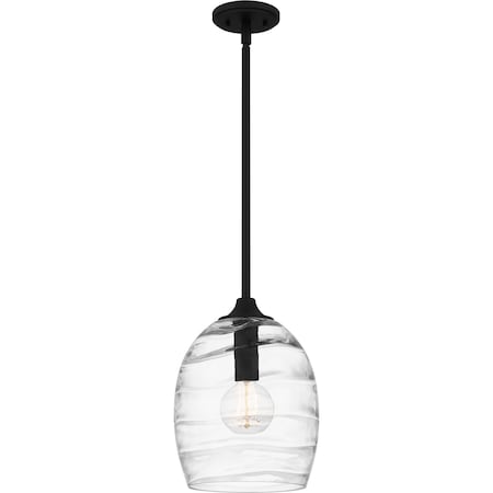 Quoizel Lucy Mid Pendant 1 Light Matte Black LCY1810MBK